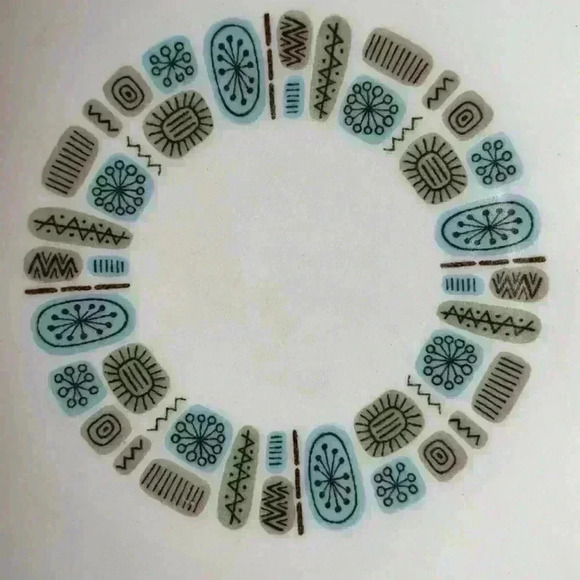 Temporama Atomic Canonsburg Pottery Company 9 Inch Serving Bowl MCM Vintage 60's - Picture 2 of 7